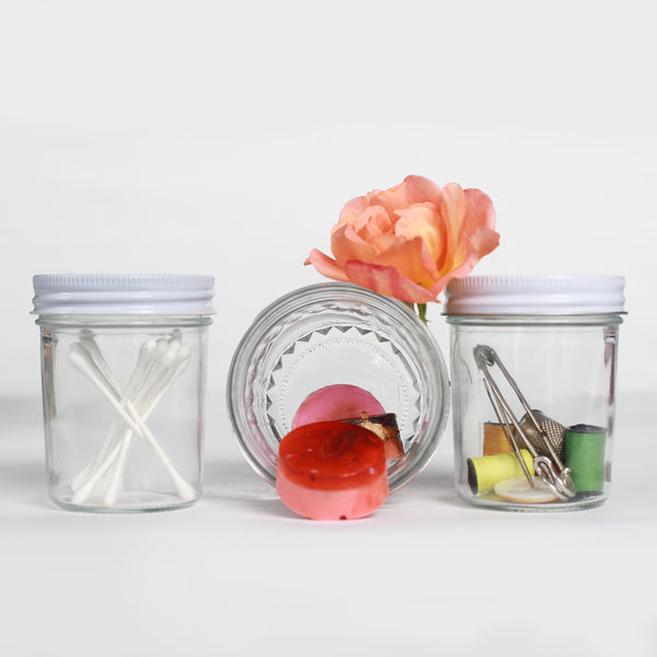 megusta!® 200 ml Einmachglas klar | 16er Set | Deckel Herzmuster | für Dessert, Marmelade, Kräuter