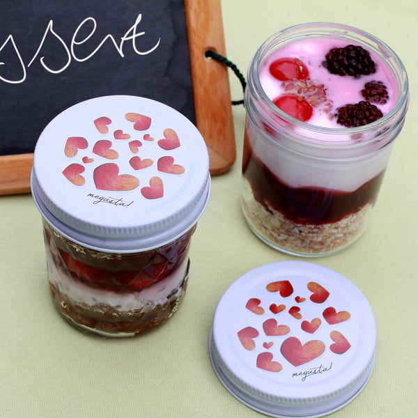 megusta!® 12 Einmachgläser Diamantmuster | 200 ml | Deckel weiß | für Marmelade, Dessert, Kräuter, Tee, Wattepads