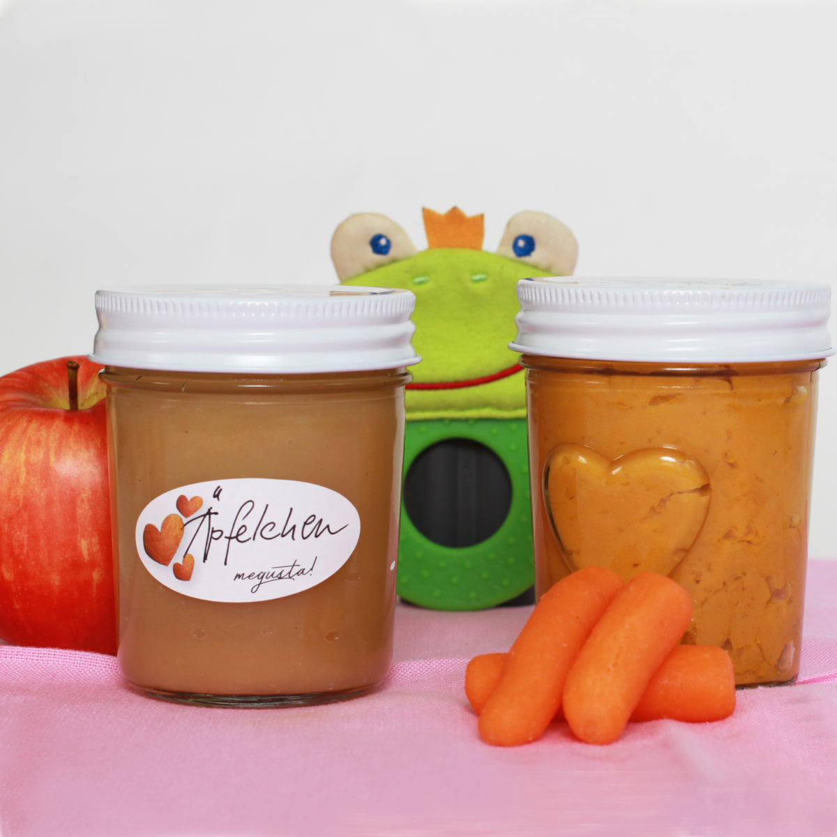 megusta!® 12 Einmachgläser mit Herz im Glas | Schraubdeckel weiß | für Hochzeit, Party, Geburtstag | für Marmelade, Dessert, Kräuter