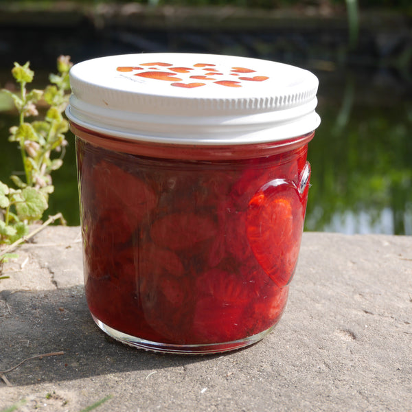 megusta!® 6 Einmachgläser mit Herz im Glas | 300ml | Deckel Herzmuster | für Marmelade, Saucen, Pesto, Dessert, Süssigkeiten, Tee