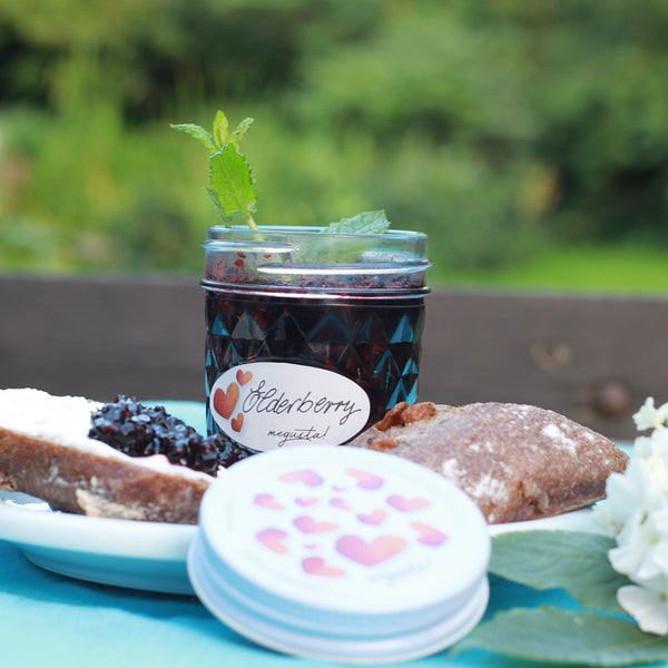 megusta!® 12 Einmachgläser Diamantmuster | 200 ml | Deckel Herzmuster | für Marmelade, Dessert, Kräuter, Tee, Wattepads