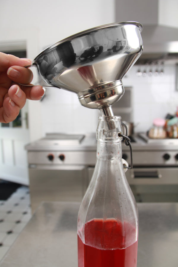 megusta!® Premium Einmach-Set 8-teilig | Glasheber | Schöpflöffel | 2 Trichter Edelstahl + Reduzierstück | Deckelmagnet | feines + grobes Sieb | + Einmach-Etiketten